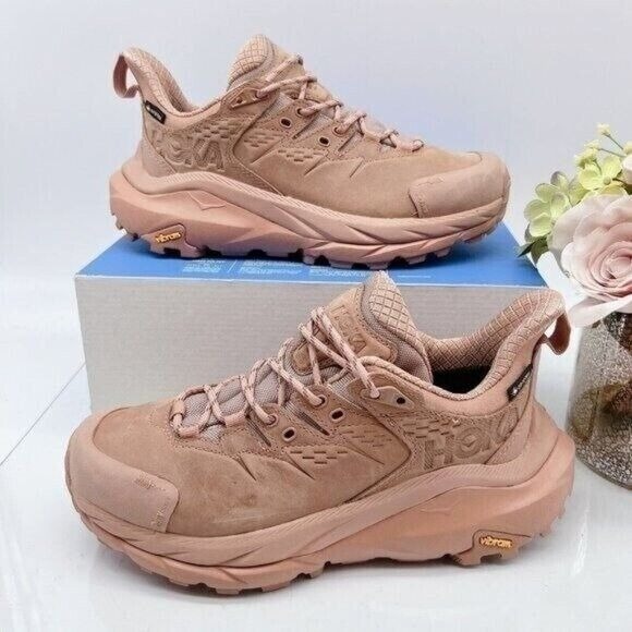 Hoka One One Kaha 2 Low GTX Trail Hiking Shoe Cork/ Cappuccino Mens US 10.5